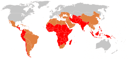 typhoid-fever-global-distribution